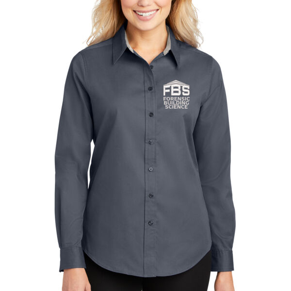 Port Authority Ladies Long Sleeve Easy Care Shirt - Embroidered Logo Port Authority Ladies Long Sleeve Easy Care Shirt - Embroidered Logo Thumbnail