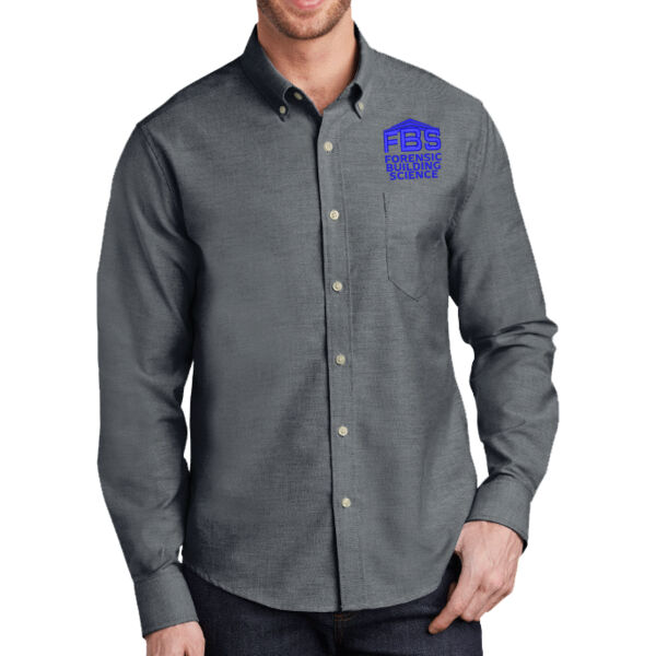 Port Authority Untucked Fit SuperPro Oxford Shirt - Embroidered Logo Port Authority Untucked Fit SuperPro Oxford Shirt - Embroidered Logo Thumbnail