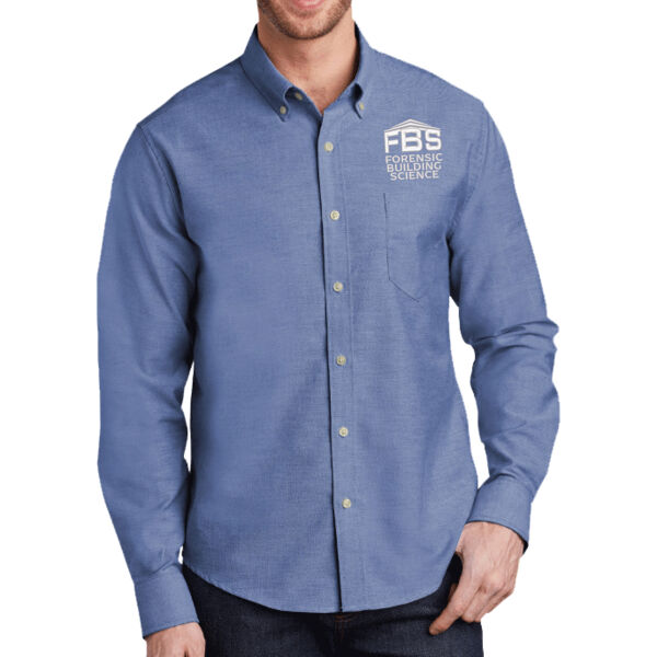 Port Authority Untucked Fit SuperPro Oxford Shirt - Embroidered Logo Port Authority Untucked Fit SuperPro Oxford Shirt - Embroidered Logo Thumbnail