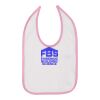 Infant Contrast Trim Premium Jersey Bib Thumbnail